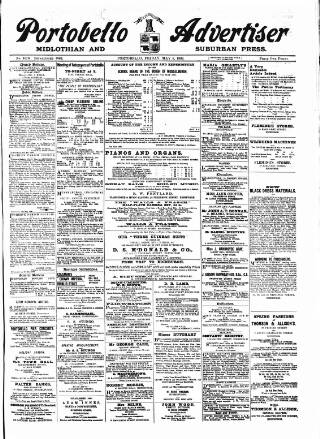 cover page of Portobello Advertiser published on May 8, 1896