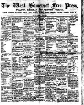 cover page of West Somerset Free Press published on May 8, 1897