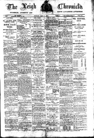 cover page of Leigh Chronicle and Weekly District Advertiser published on May 8, 1914
