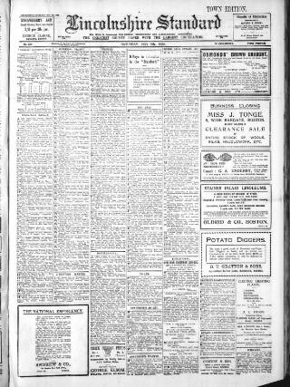 cover page of Lincolnshire Standard and Boston Guardian published on May 8, 1926
