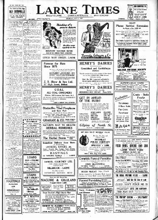 cover page of Larne Times published on May 8, 1947