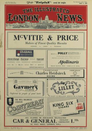 cover page of Illustrated London News published on May 9, 1953