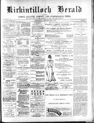 cover page of Kirkintilloch Herald published on May 9, 1900