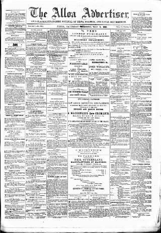 cover page of Alloa Advertiser published on May 8, 1869