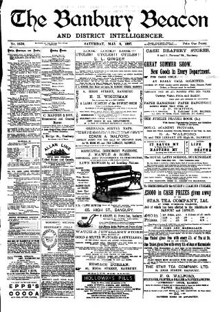 cover page of Banbury Beacon published on May 8, 1897