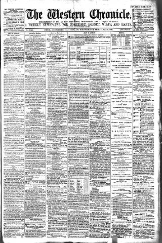cover page of Western Chronicle published on May 8, 1891