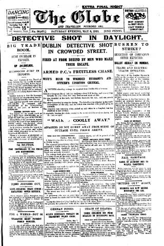cover page of Globe published on May 8, 1920