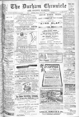 cover page of Durham Chronicle published on May 8, 1908