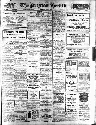 cover page of Preston Herald published on May 8, 1915