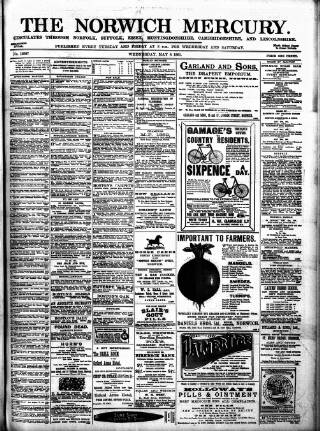 cover page of Norwich Mercury published on May 8, 1901