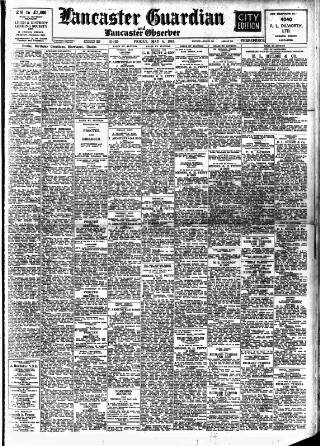 cover page of Lancaster Guardian published on May 8, 1953