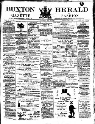 cover page of Buxton Herald published on May 9, 1878