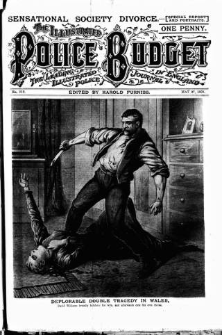 cover page of Illustrated Police Budget published on May 27, 1899