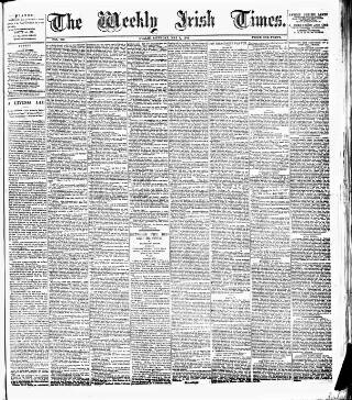 cover page of Weekly Irish Times published on May 8, 1880