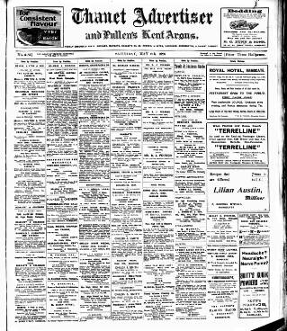 cover page of Thanet Advertiser published on May 8, 1926