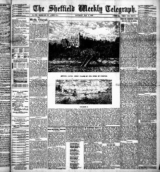 cover page of Sheffield Weekly Telegraph published on May 8, 1886