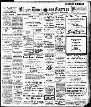 cover page of Shipley Times and Express published on May 8, 1908