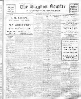 cover page of Blaydon Courier published on May 4, 1929