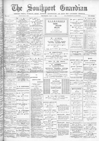 cover page of Southport Guardian published on May 8, 1901