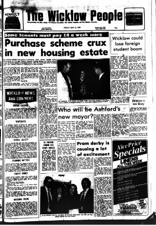 cover page of Wicklow People published on May 9, 1980