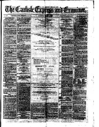 cover page of Carlisle Express and Examiner published on May 8, 1875
