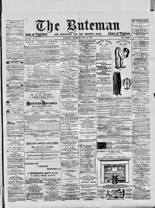 cover page of Buteman published on May 14, 1892