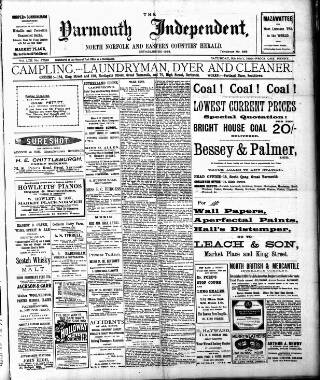 cover page of Yarmouth Independent published on May 8, 1909