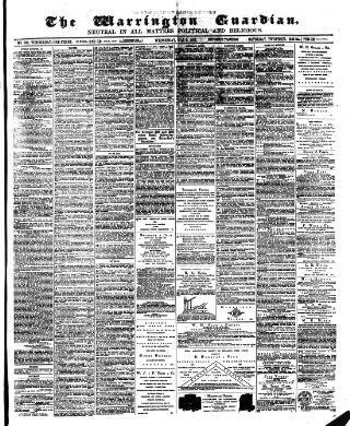 cover page of Warrington Guardian published on May 9, 1877