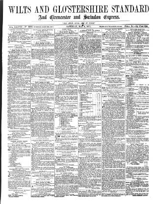 cover page of Wilts and Gloucestershire Standard published on May 8, 1875