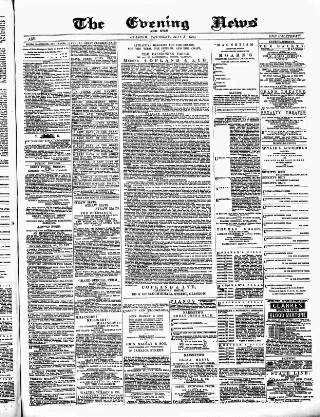 cover page of Glasgow Evening Post published on May 8, 1884