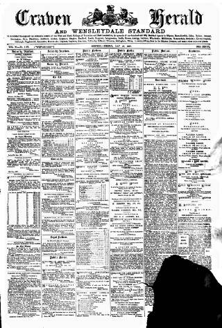 cover page of Craven Herald published on May 28, 1897