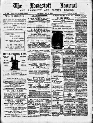 cover page of Lowestoft Journal published on May 8, 1886