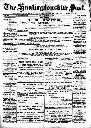 cover page of Hunts Post published on May 8, 1897