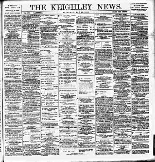 cover page of Keighley News published on May 25, 1895