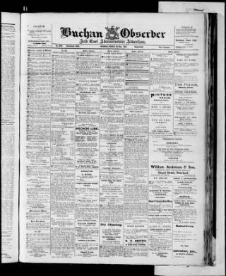 cover page of Buchan Observer and East Aberdeenshire Advertiser published on May 8, 1923