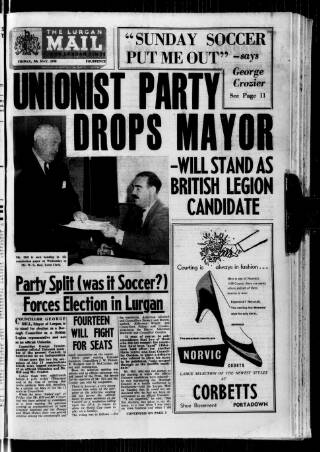 cover page of Lurgan Mail published on May 9, 1958