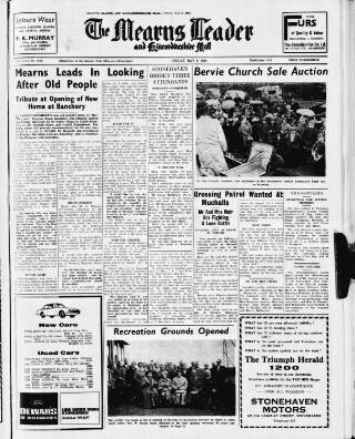 cover page of Mearns Leader published on May 8, 1964
