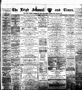 cover page of Leigh Journal and Times published on May 31, 1889