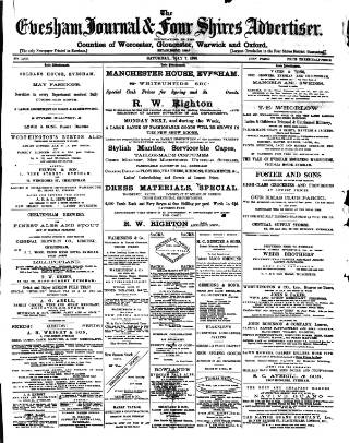 cover page of Evesham Journal published on May 7, 1898