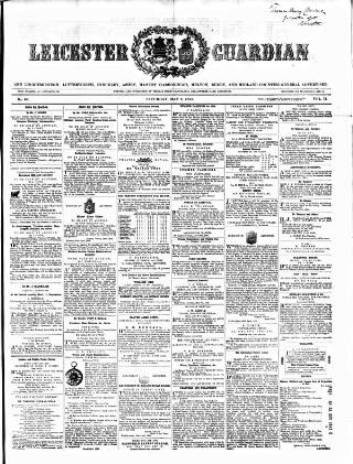 cover page of Leicester Guardian published on May 8, 1858