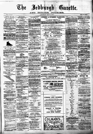 cover page of Jedburgh Gazette published on May 8, 1880
