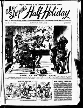 cover page of Ally Sloper's Half Holiday published on May 8, 1886