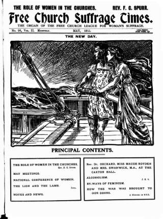 cover page of Free Church Suffrage Times published on May 1, 1915