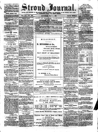 cover page of Stroud Journal published on May 8, 1875