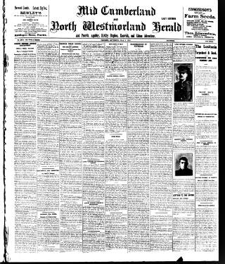 cover page of Cumberland & Westmorland Herald published on May 8, 1915