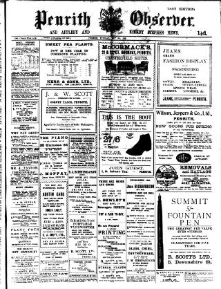 cover page of Penrith Observer published on May 8, 1928