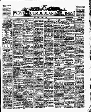 cover page of West Cumberland Times published on May 8, 1886