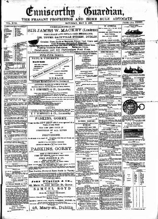 cover page of Enniscorthy Guardian published on May 8, 1897