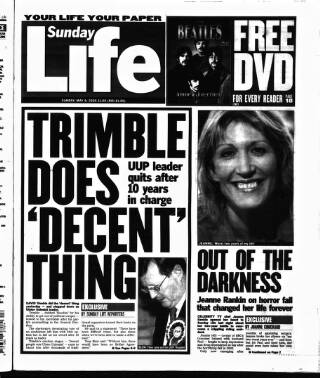 cover page of Sunday Life published on May 8, 2005