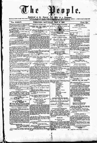 cover page of Wexford People published on May 8, 1886